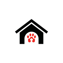 pet health care home logo design victor art