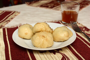 Poltava dumplings on a plate