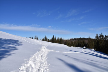 Tatry, Rusinowa Polana, zima, śnieg, TPN, góra, krajobraz, niebo, pogoda, szlaki,  © Albin Marciniak