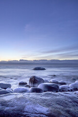 Early morning on the seashore