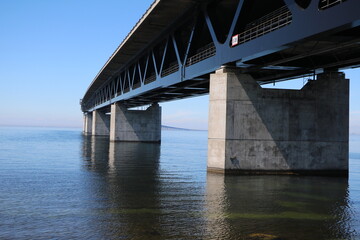 The Öresund Bridge E 20 from Sweden to Denmark via the Baltic Sea, Sweden