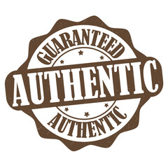 Authentic label or stamp