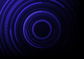 tech circle futuristic technology modern background 