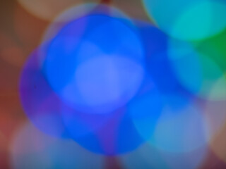 Abstract multicolored circles of light