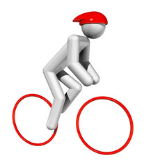 Cycling Road 3D symbol