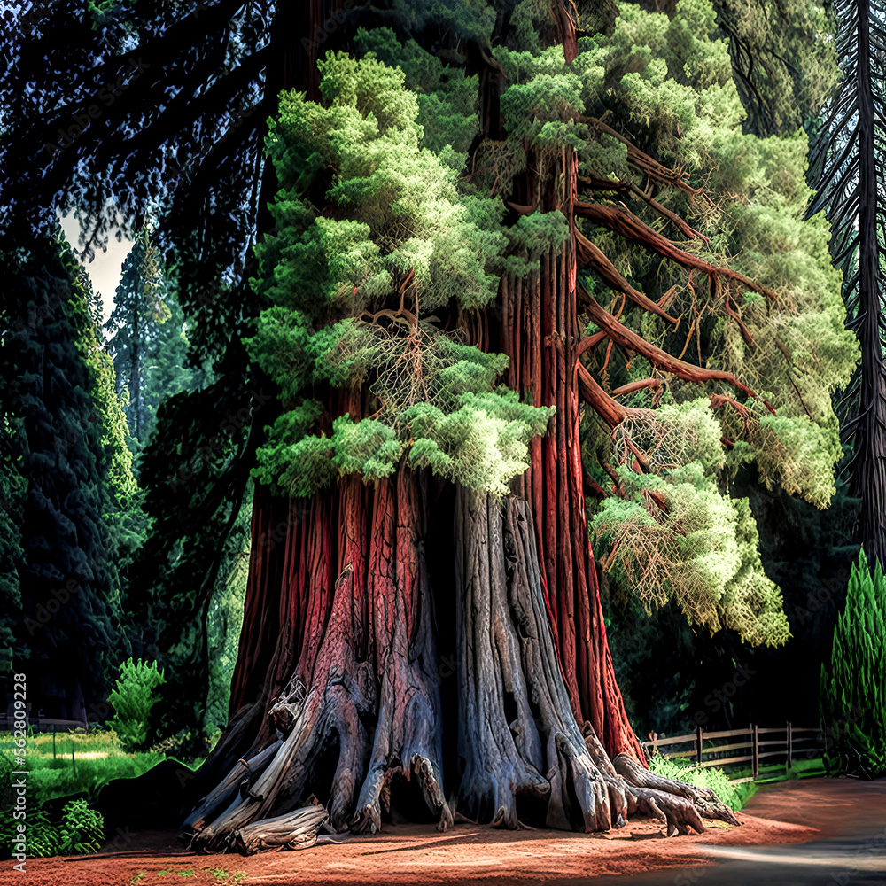 Aufkleber a tree with many branches - generative ai