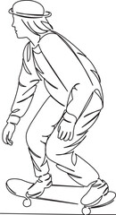 girl on a skateboard