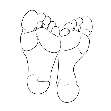 recommend clip art: graceful feet soles of the feet