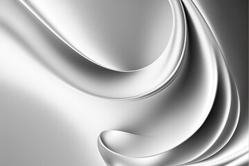 Modern Abstract Backgrounds: Smooth Gradient Blend of White and Silver. Generative AI.