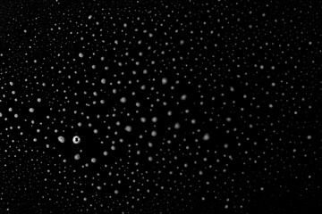 Soap foam, lather isolated on black, with clipping path, texture and background, top view