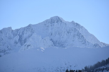 Fototapeta na wymiar tatry wysokie, tpn, zima, śnieg, tanap, góra, krajobraz, niebo, 
