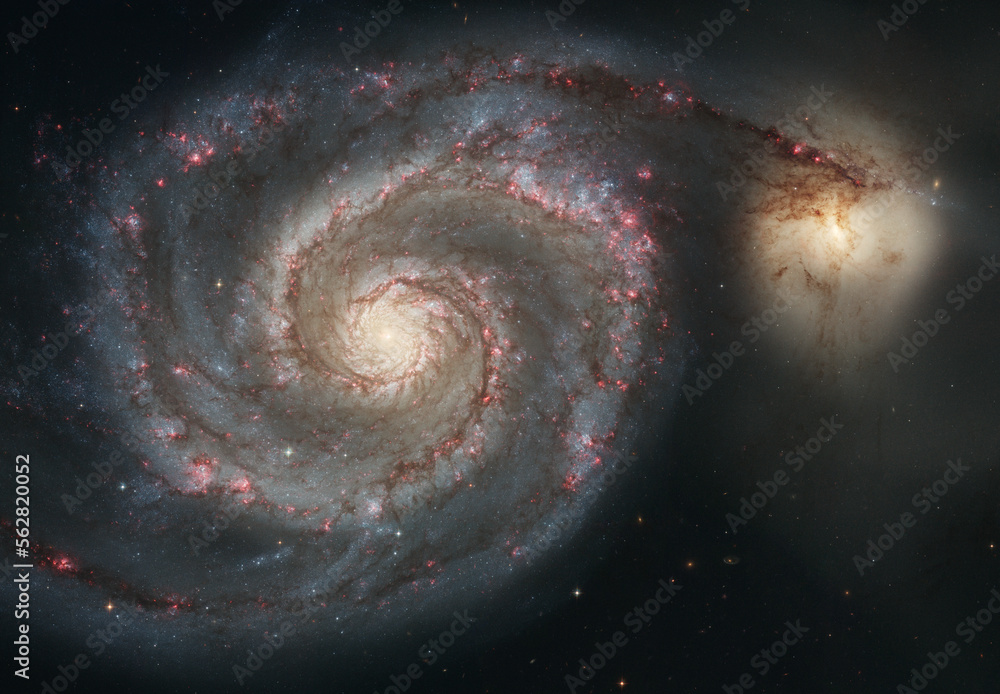 Poster new nasa hubble deep space telescope images. elements of this image furnished by nasa.