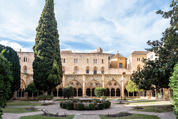 Fototapeta premium General view of the patio of the monastery of the Tarragona Cathedral