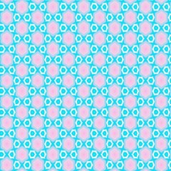Blue and Pink Hexagon Repeating Pattern Background, Abstract Design