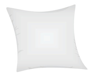 White home cushion. vector illustration