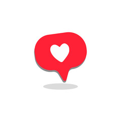 Social network icon. Heart, like icon vector. Social media. Symbols for web site.Computer and mobile vector.