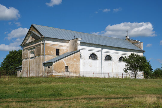 Old ancient church of St George in the Svoyatichi village, Brest region, Belarus.