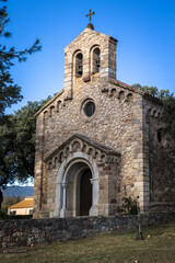 Fototapeta na wymiar Old church Ermita de Sant Juliá in Catalonia, Spain.