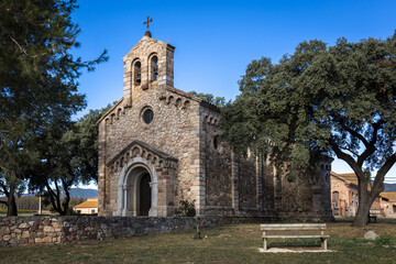 Old church Ermita de Sant Juliá in Catalonia, Spain.