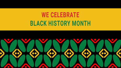 Vector black history month social media post vector design celebrated annually in February