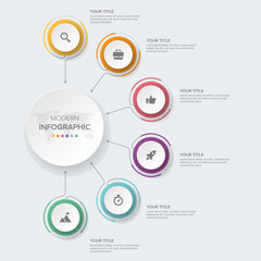Obraz premium Creative concept for infographic element vector 6 options, steps, list, process. Abstract elements of graph, diagram with steps, options, parts or processes, timeline infographics, workflow or chart.