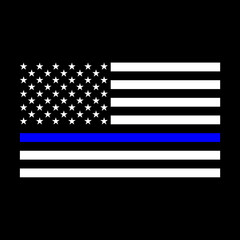 Thin Blue line american flag 