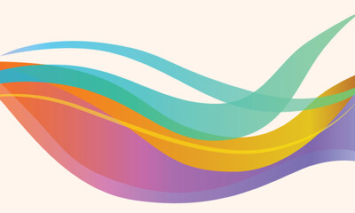 colorful abstract wave vector background Art Illustration