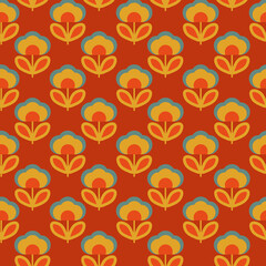 70's Pattern muted colors seamless