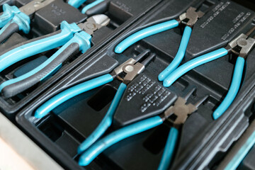 Car mechanic's tools in garage