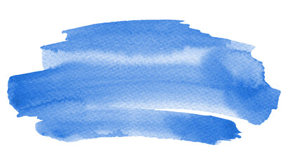 PNG Abstract  watercolor blue color brushstrokes painting smear on tranparent background. Texture paper.