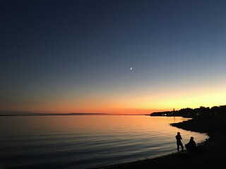 Fototapeta premium sunset on the sea
