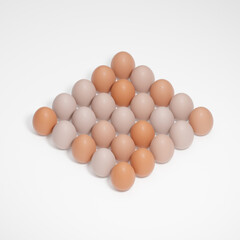 egg isometric 3d render easter illustration