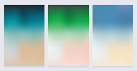 Set of gradient backgrounds. Creative Gradient set for greeting card, flyer, invitation, poster, brochure, banner calendar