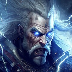 mage, sorcier, sorceleur, witcher, fantasy art generatif AI