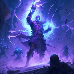 mage, sorcier, sorceleur, witcher, fantasy art generatif AI