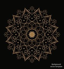 Mandala design background vector-1 