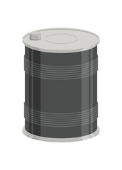 Motor oil tin can. Simple flat illustration.