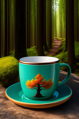 Cafe en el bosque