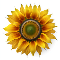 Sunflower plant. Generative AI.