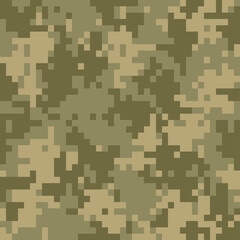 Camouflage military pixel