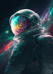 Obraz na płótnie Canvas Deep Space Art, Journey through our Solar System and Beyond, Generative ai