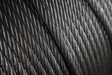 black and white steel cable background