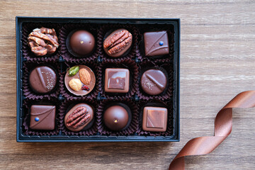 バレンタインデーに贈るチョコレートのイメージ