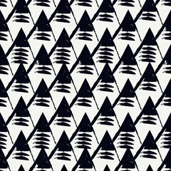 Fototapeta premium Paint brush squama seamless pattern. Asian traditional ornament. Repeated scallops. Fish scale wallpaper. Japanese motif. Ethnic image. Geometrical digital paper. Tribal textile print. Vector work
