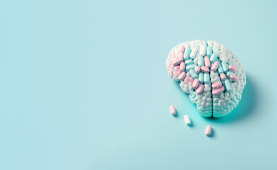 Drug addiction brain - obrazy, fototapety, plakaty