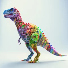 Wandaufkleber Dinosaurier, ki generated © Comofoto