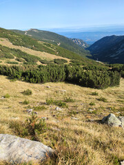 Summer view of Rila mountain at Yastrebets area, Bulgaria