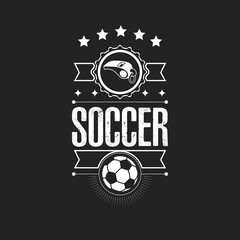 Soccer logo design template