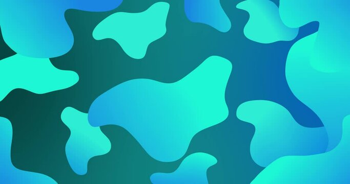 blue gradation soft abstract wave pattern background animation
