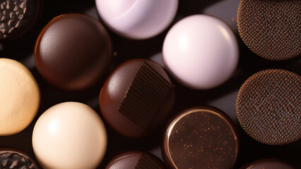 Obraz premium chocolates on the table, Valentine's Day, Generative AI